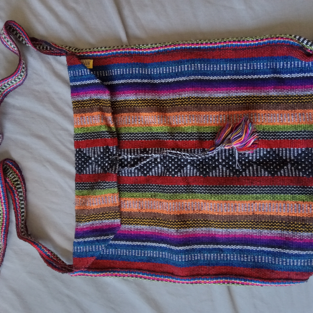 Colorful Striped Women's Bag